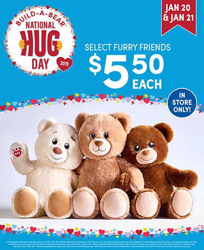 Build-A-Bear National Hug Day advert